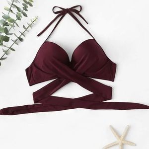 criss cross bikini top